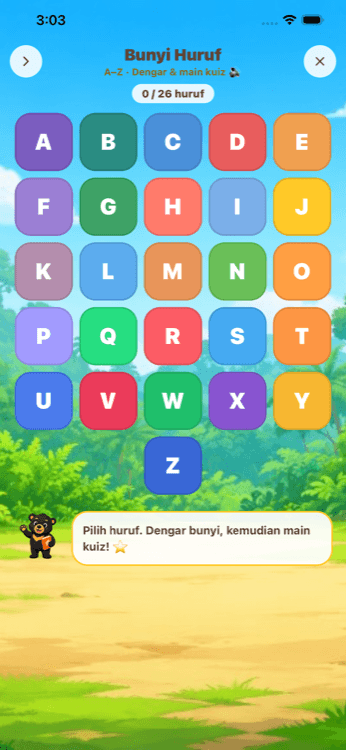 Bunyi Huruf A–Z