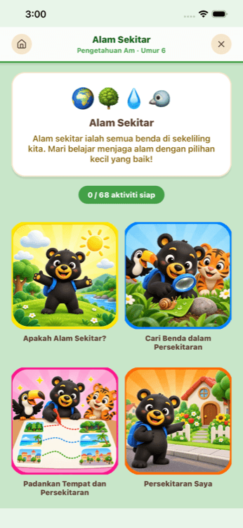 Alam Sekitar — Umur 6